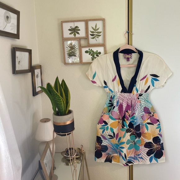 Anthropologie Dresses & Skirts - Anthropologie Yumi Kim Silk Kimono Spring Floral Mini Dress S